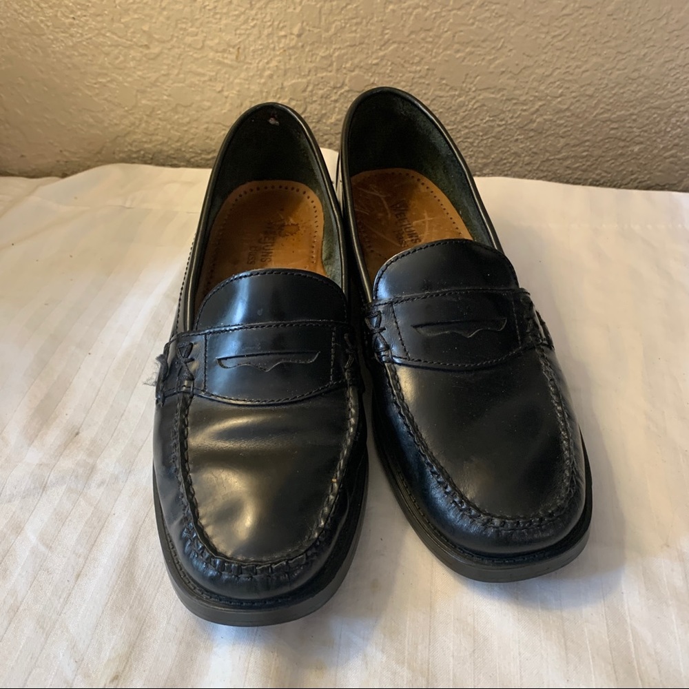 Bass Weejuns Katherine  Womens' SIze 7.5 Black Penny Loafers